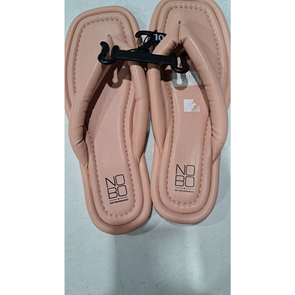 Thong Flip Flops Sandals Pink Veri Peri Floatie Chunky Puffy Cushion Sz 10